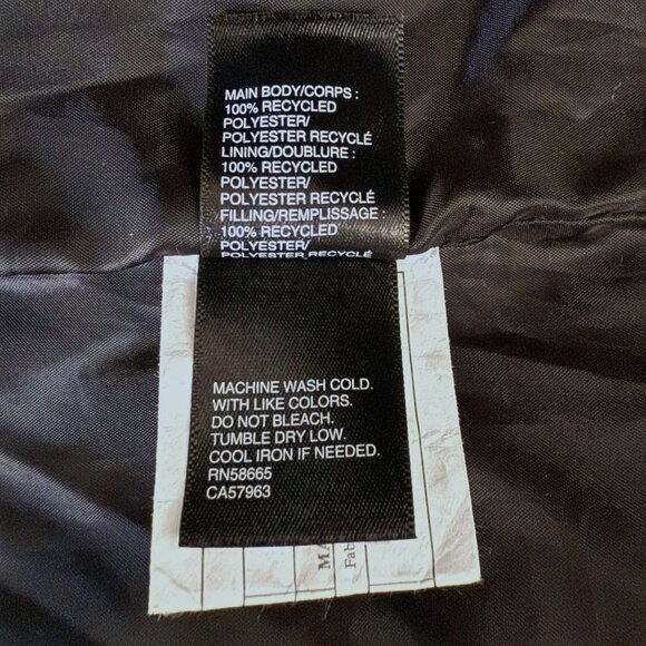 Zella Zip-Up Quilted Bomber Jacket Black Women's Medium Mock Neck Long-Sleeve - Picture 11 of 14